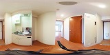STキューブＡタイプ居室の360度パノラマビューのサムネイル